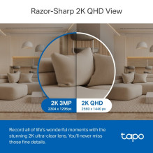 TP-LINK Pan / Tilt AI namų apsaugos Wi-Fi kamera, Tapo C220