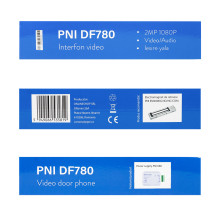 PNI DF780 video intercom with 1 monitor, 7 inch 1080p touch screen, card slot, IP65 supports serial connection of 4 moni PNI DF780 video intercom with 1 monitor, 7 inch 1080p touch screen, card slot, IP65 supports serial connection of 4 moni