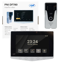 PNI DF780 video intercom with 1 monitor, 7 inch 1080p touch screen, card slot, IP65 supports serial connection of 4 moni PNI DF780 video intercom with 1 monitor, 7 inch 1080p touch screen, card slot, IP65 supports serial connection of 4 moni
