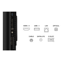 TV Set, TCL, 55 ", 4K Ultra HD, 3840 x 2160 pixels, Flat, 16:9, QLED, 55P8K