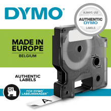 DYMO D1 Standard – juodai baltame fone – 12 mm