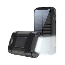 Mobile Phone Charger - PowerNeed S20000Q Fast Charging USB Type-C Lightning Solar Black