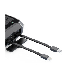 Mobilus Telefonas Pakrovėjas - PowerNeed S20000Q Greitas Įkrovimas USB Type-C Lightning Saulės Juodas