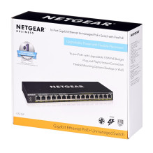 NETGEAR GS316P Unmanaged Gigabit Ethernet (10 / 100 / 1000) Power over Ethernet (PoE) Black
