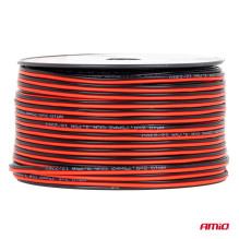 Two-core speaker cable CCA 2x0.75mm2 100m 3.75A AMIO-04457