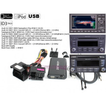 Cyfrowa zmieniarka Dension USB,iPod,iPhone,AUX,ID - Audi RNS-E