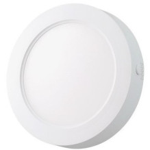 LED šviesos panelė. Apvali, paviršinio montavimo panelė 6 W, 3000 K, su įmontuotu valdymo bloku.