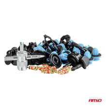 Small set of car clips and pins with tools 148 pcs AMIO-04741