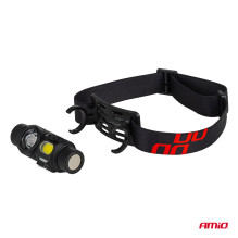 Rechargeable headlamp with motion sensor XPG+COB 1200mAh (BATT) AMIO-04662