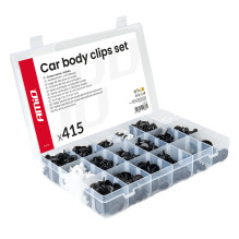 Set of car clips and pins,...