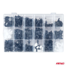 Set of car clips and pins, large, 415 pcs. AMIO-04738