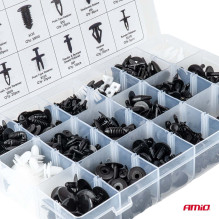 Set of car clips and pins, large, 415 pcs. AMIO-04738