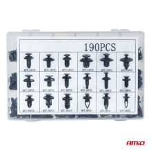 Set of small car clips and pins 190 pcs AMIO-04736