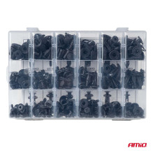 Set of small car clips and pins 190 pcs AMIO-04736