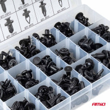 Set of small car clips and pins 190 pcs AMIO-04736