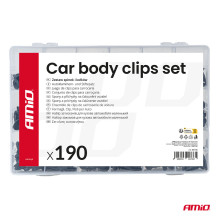 Set of small car clips and pins 190 pcs AMIO-04736