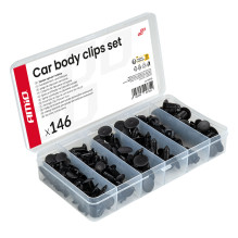 Set of small car clips and...