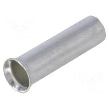 Bootlace ferrule, uninsulated, copper, 4mm2, 12 mm, tinned