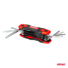 Sulankstomi TORX raktai, 8 vnt. CRV AMIO-04789