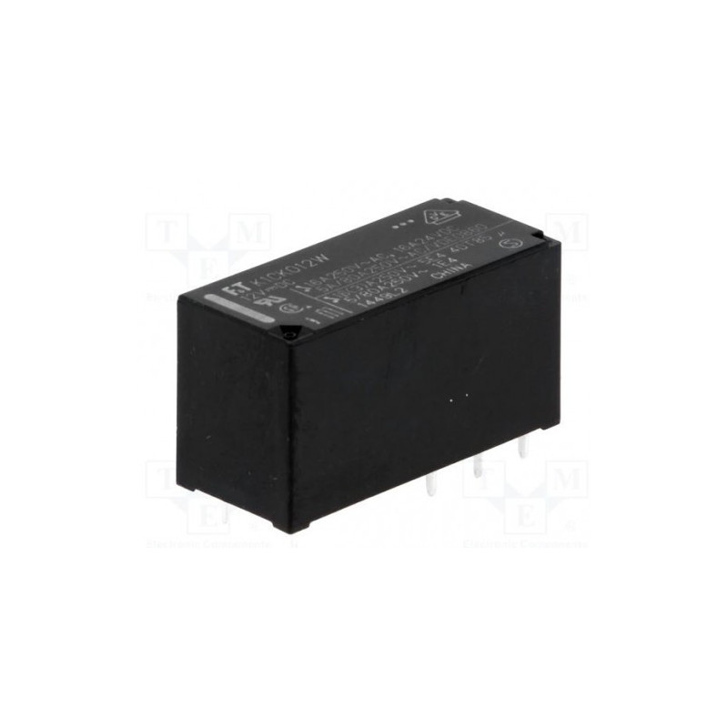 Relė: elektromagnetinė, SPDT, ritė: 12 V nuolatinės srovės, 16 A / 250 V kintamosios srovės, 16 A / 24 V nuolatinės srov