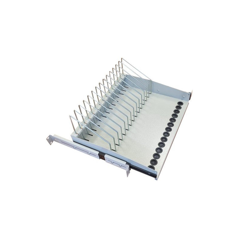 Pull-out 19" shelf for tablets, laptops, smartphones 175x483x340mm