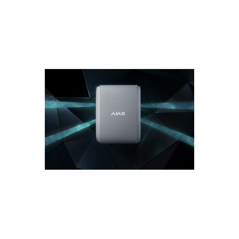 Wireless motion detector Ajax DualCurtain OutdoorJeweller curtain 4xPIR Anti-masking IP54 outdoor