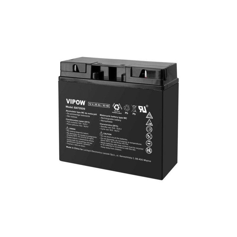 Motorcycle Battery 12V 25Ah, Moto