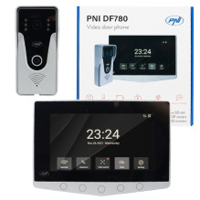 Video intercom set with 7" LCD display, Full HD camera, night vision and recording, IP65