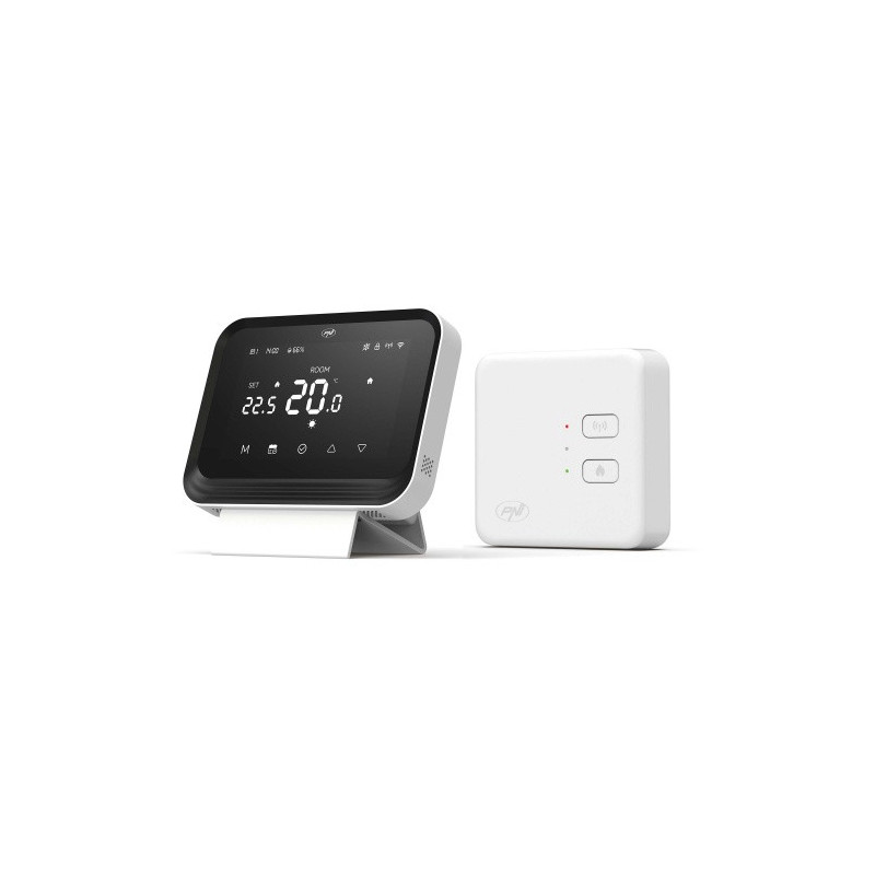 Smart wireless thermostat for boilers, Wi-Fi, 868 MHz, Tuya Smart application, PNI CT45