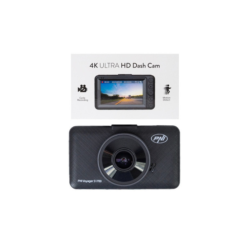 4K UHD Car DVR video recorder, G-Sensor, parking monitoring, 170 degree viewing angle