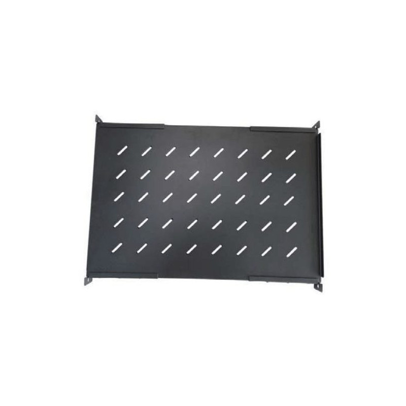 1U stelažas 550 mm / 400–700 mm kintamo gylio su priekiniais ir galiniais tvirtinimo laikikliais