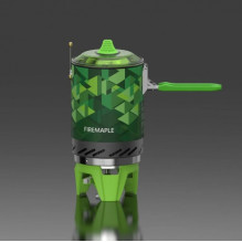 Lauko dujinė viryklė X2 su 1 l puodu, pjezoelektriniu uždegimu ir greitu užvirimo laiku, FMS-X2