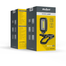 LED work lamp, USB-C charging, 2000 mAh battery, Operating time 5 h, Universal mount