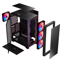 MODECOM MISTRAL ARGB Flow MIDI USB 3.0 X 2 CYPE-C computer case