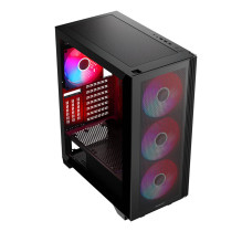 MODECOM MISTRAL ARGB Flow MIDI USB 3.0 X 2 CYPE-C computer case
