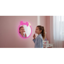 Manta MASNL130PK Style Neon Lights BEAUTY LED Neon Mirror