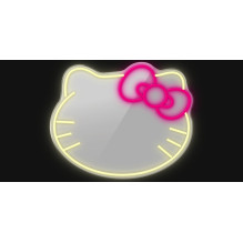 Manta MASNL129WH Style Neon Lights Cat With A Bow LED Neon Mirror