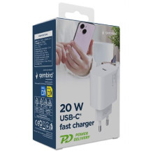 ĮKROVIKLIS USB-C 20W 1 PRIEVAŽIAVIMAS / TA-UC-PD20-01-W GEMBIRD