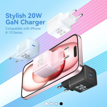 MOBILIOS ĮKROVIKLIS SIENINIS 20W USB-C / 1P BALTA FEPW0-EU VENTION MOBILIOS ĮKROVIKLIS SIENINIS 20W USB-C / 1P BALTA FEPW0-EU VENTION
