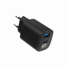 CHARGER USB 30W 2PORT / TA-UC-PDQC30LCD-BK-01 GEMBIRD CHARGER USB 30W 2PORT / TA-UC-PDQC30LCD-BK-01 GEMBIRD