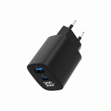 Įkroviklis USB 30W 2 PORT / TA-UC-PDQC30LCD-BK-01 GEMBIRD Įkroviklis USB 30W 2 PORT / TA-UC-PDQC30LCD-BK-01 GEMBIRD
