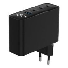 ĮKROVIKLIS USB 100W 4 PRIEVADŲ GAN / TA-UC-PDQC100LCD-01-BK GEMBIRD ĮKROVIKLIS USB 100W 4 PRIEVADŲ GAN / TA-UC-PDQC100LCD-01-BK GEMBIRD