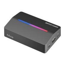 Fifine V3, HDMI to USB-A capture card (black)