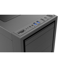 Gembird Fornax K500 ATX computer case, Midi Tower, Black