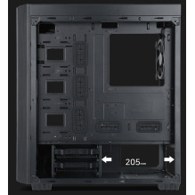 Gembird Fornax K500 ATX computer case, Midi Tower, Black