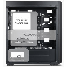 „Gembird Fornax K500 ATX“ kompiuterio korpusas, „Midi Tower“, juodas