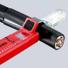 Knipex 16 20 16 SB kabelių nužievinimo įrankis, raudonas