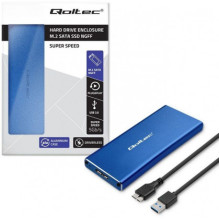 Qoltec 51832 Enclosure M.2 SDD SATA NGFF USB 3.0