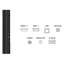 TV Set, TCL, 85 ", 4K Ultra HD, 3840 x 2160 pixels, Flat, 16:9, QLED, 85P89K