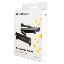 RETURNED ITEM Wozinsky adjustable headrest holder for tablet or phone black (WTHBK3)